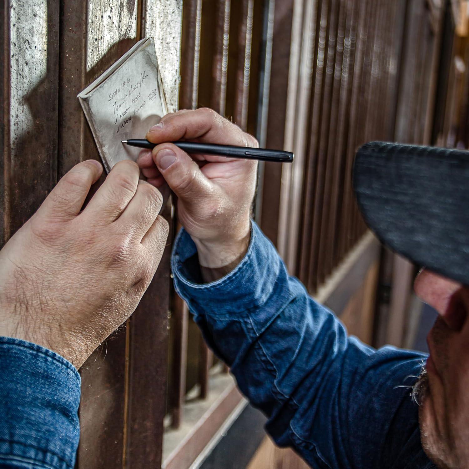 Bolígrafo Espacial Fisher Cap-O-Matic Militar Negro Mate