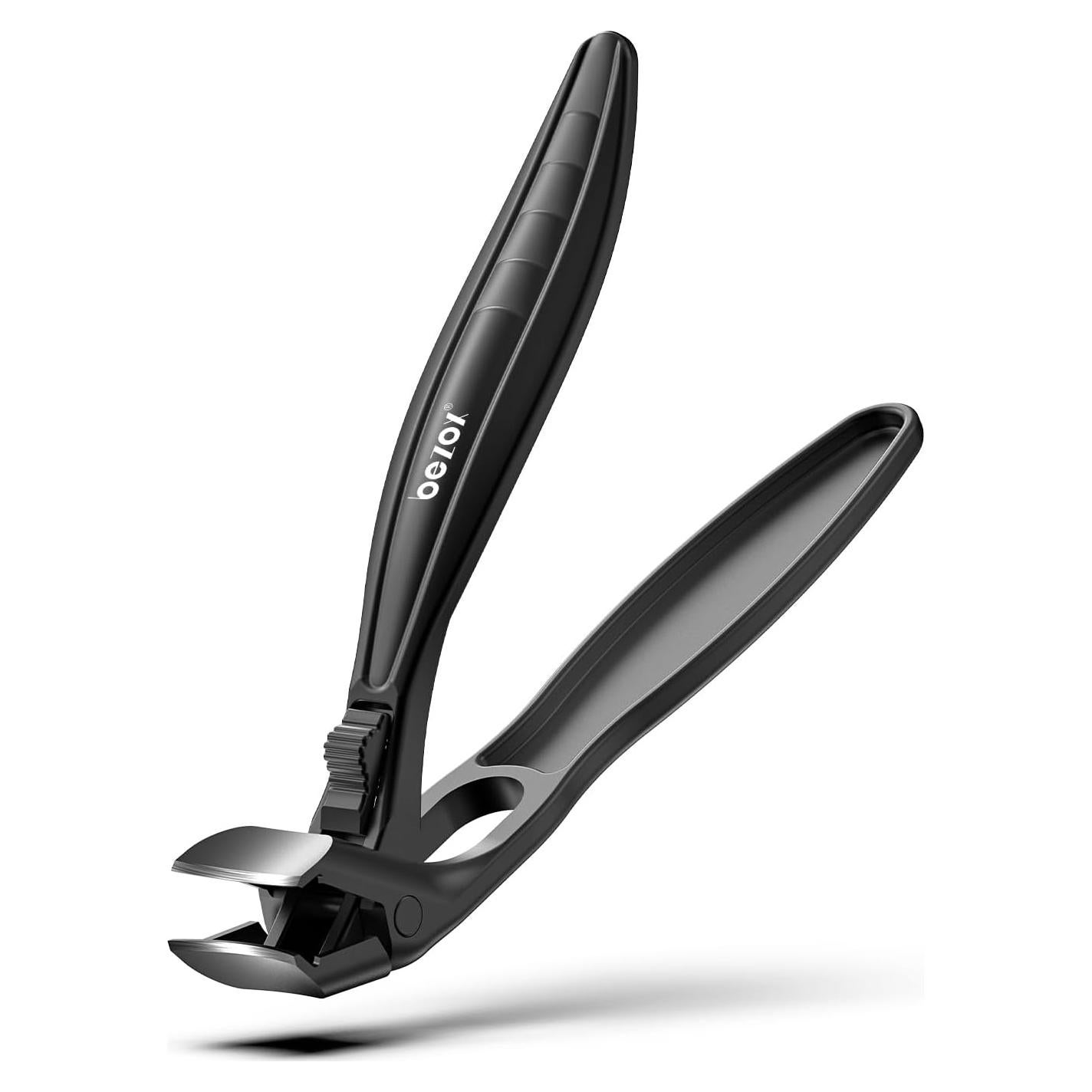 Cortauñas BEZOX Ergonómico para Uñas Gruesas - Negro