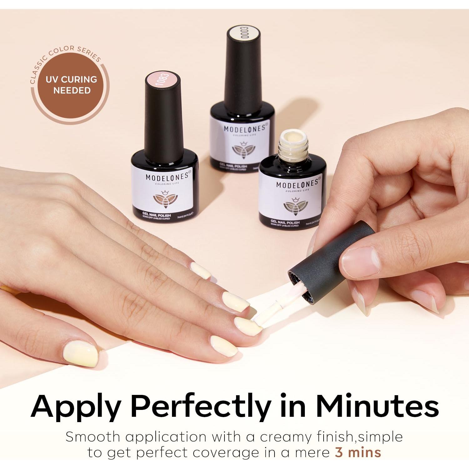 Set de Esmalte en Gel Modelones 6 Colores Nude 7ml