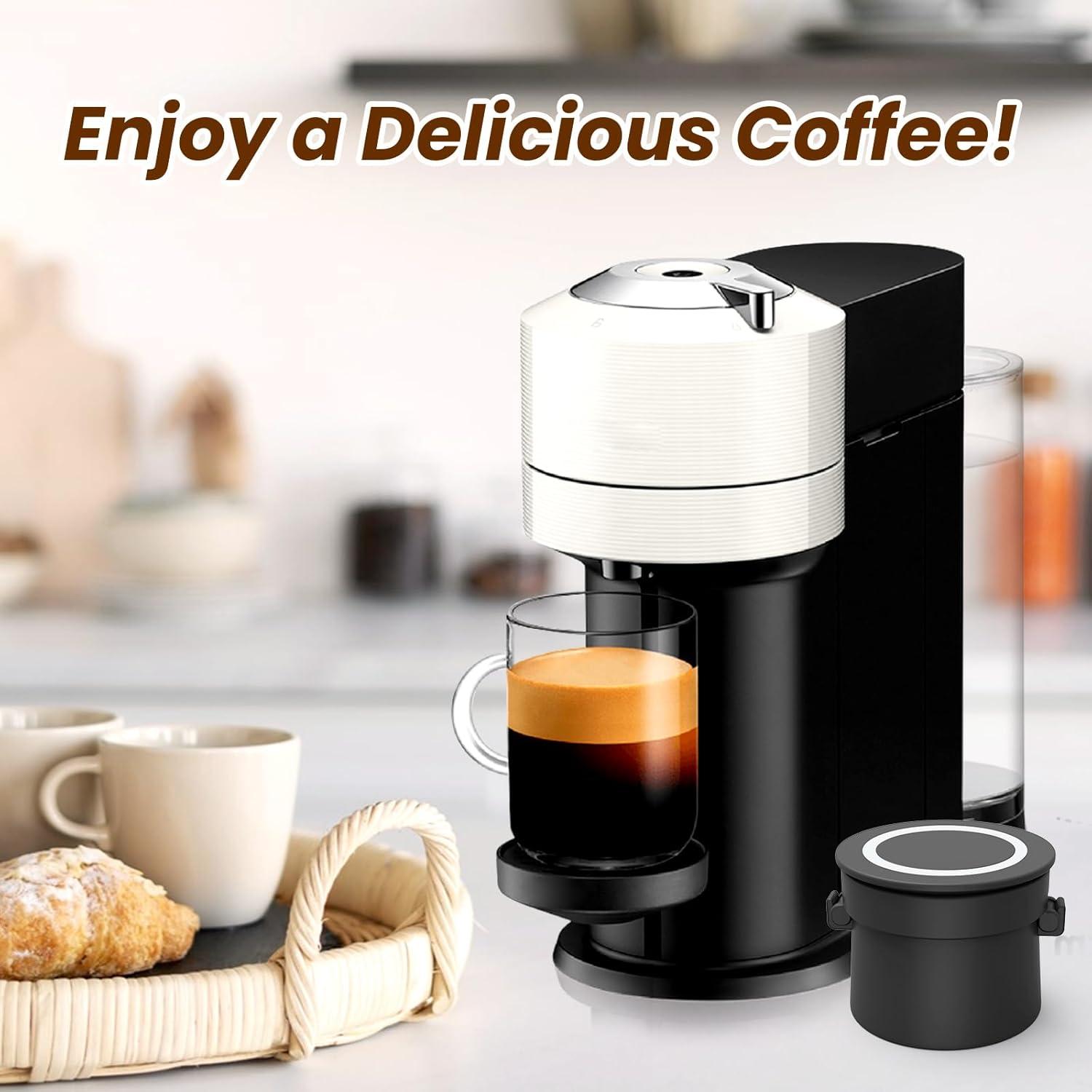 Kit de Cápsulas Reutilizables Nespresso Vertuo YEOSEN con 100 Tapas