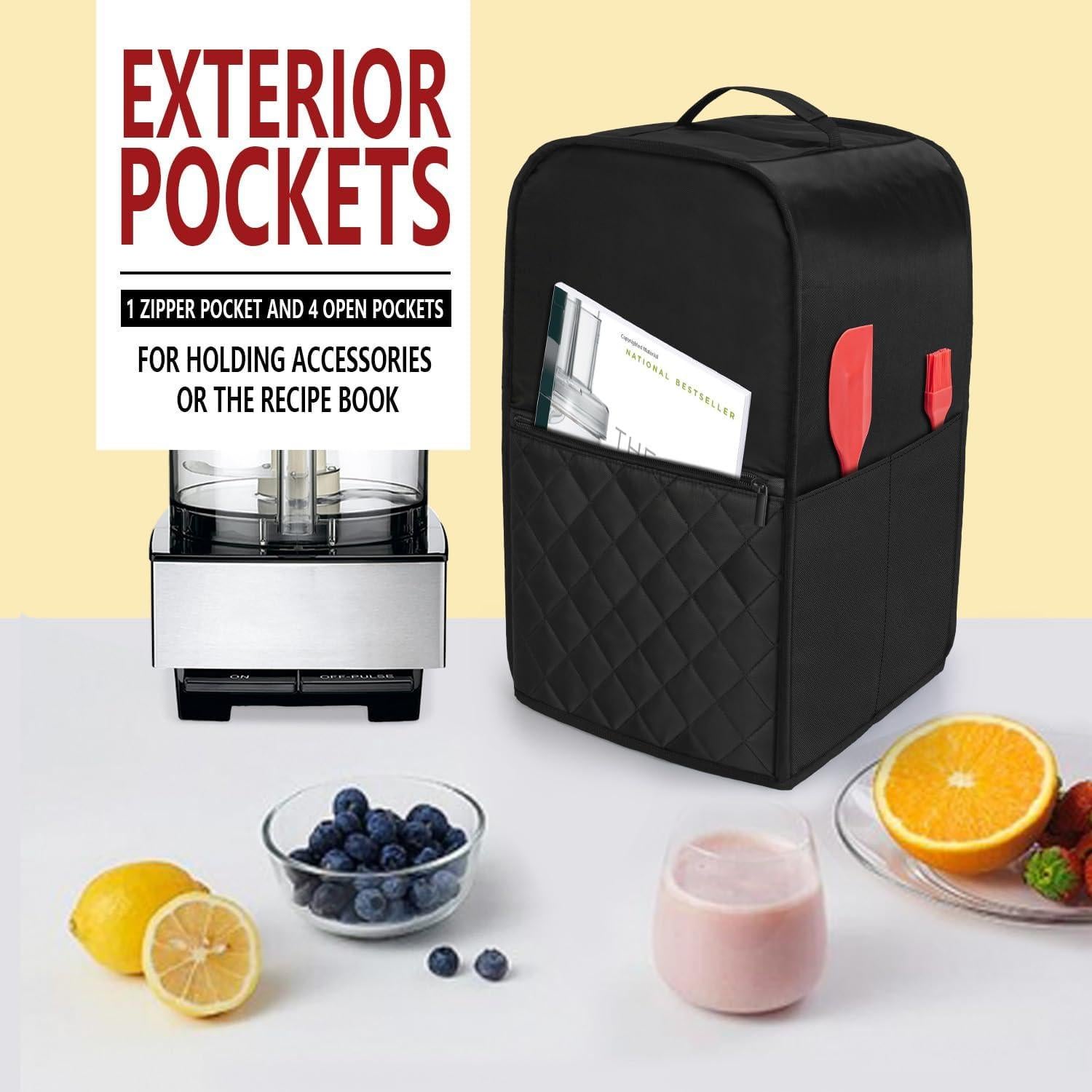 Cubierta para Procesador de Alimentos Luxja 11-14 Tazas Negra