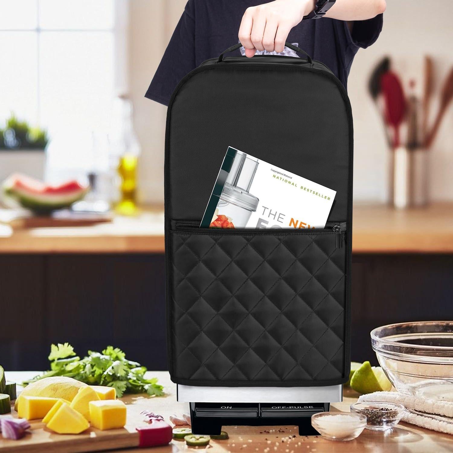 Cubierta para Procesador de Alimentos Luxja 11-14 Tazas Negra