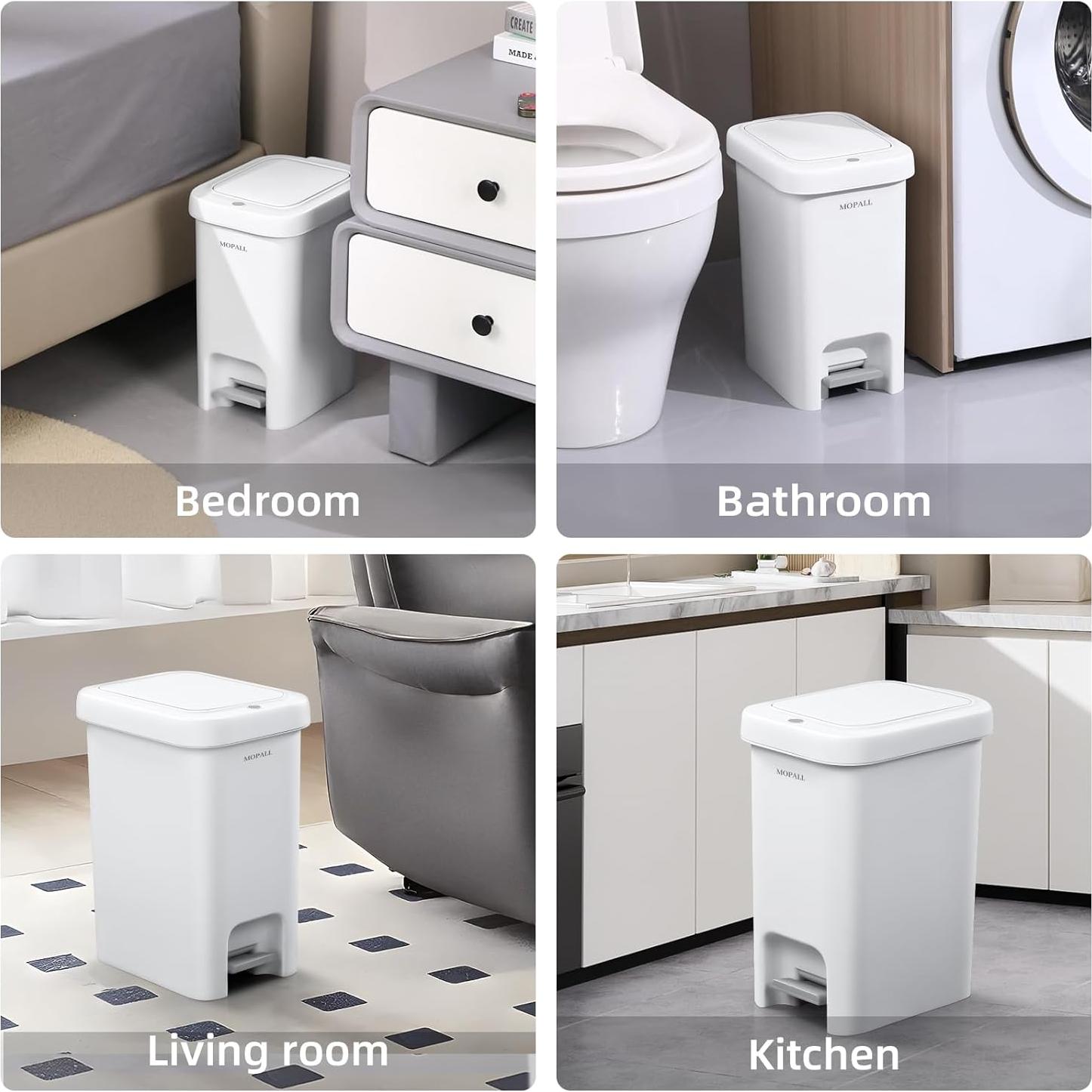 Cubo de Basura MOPALL 7.2L con Tapa Emergente y Pedal