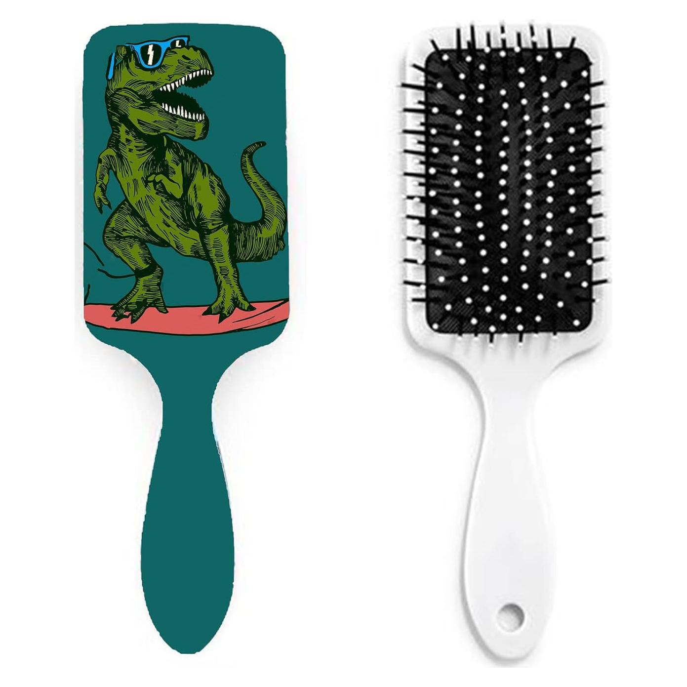 Cepillo Desenredante Antiestático Dinosaurio Cqinnifu 21.6cm