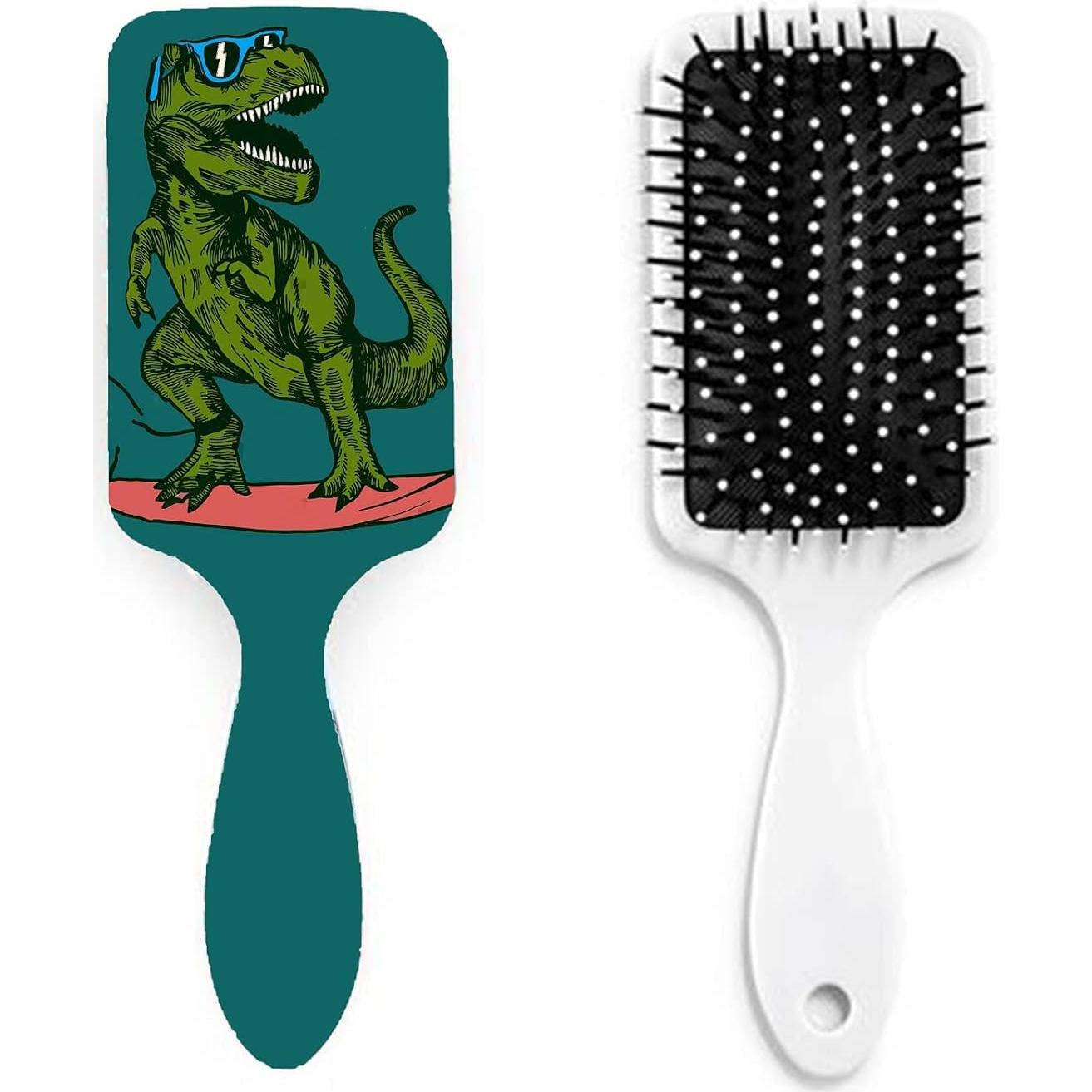 Cepillo Desenredante Antiestático Dinosaurio Cqinnifu 21.6cm