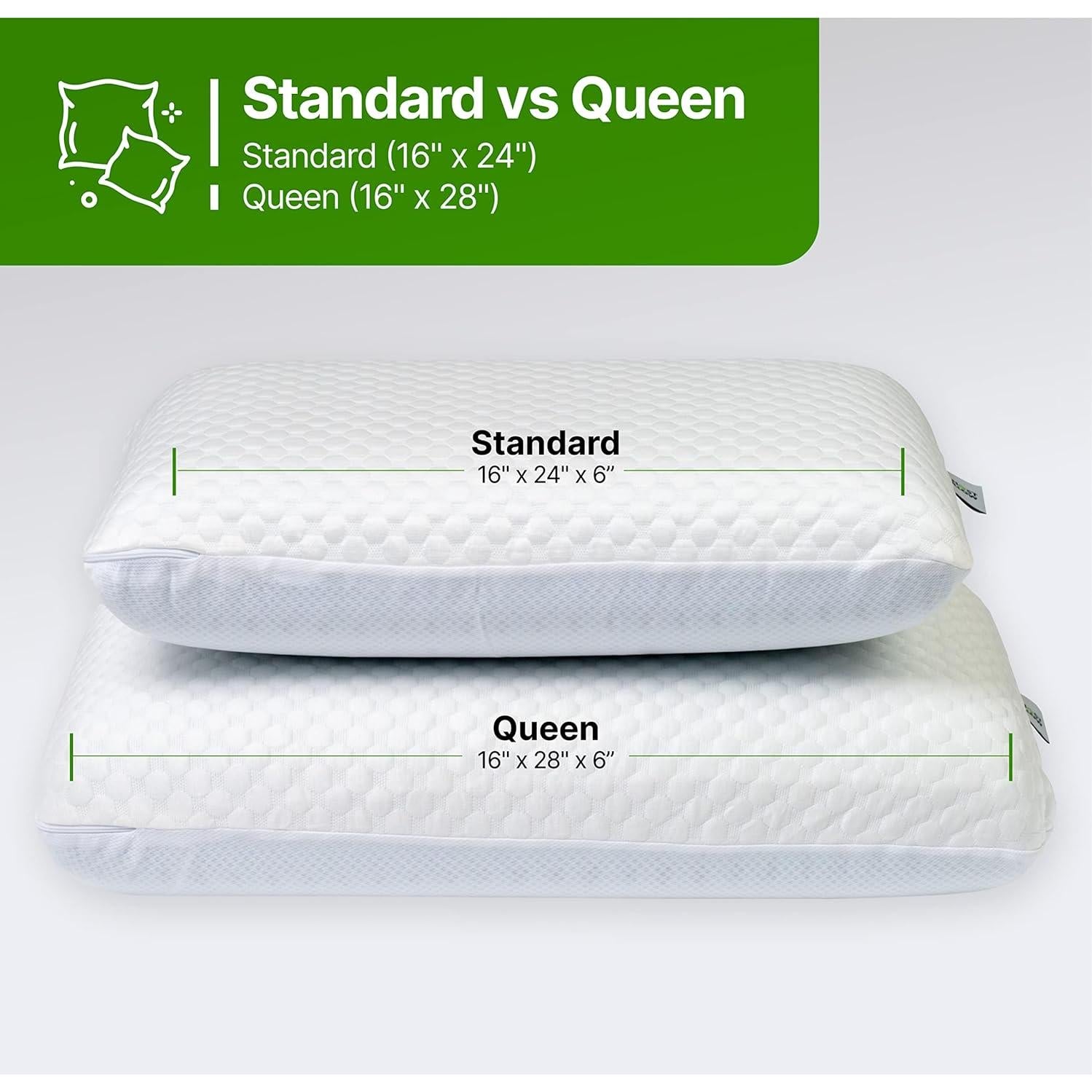 Almohada Refrigerante GhostBed Estándar Espuma Viscoelástica