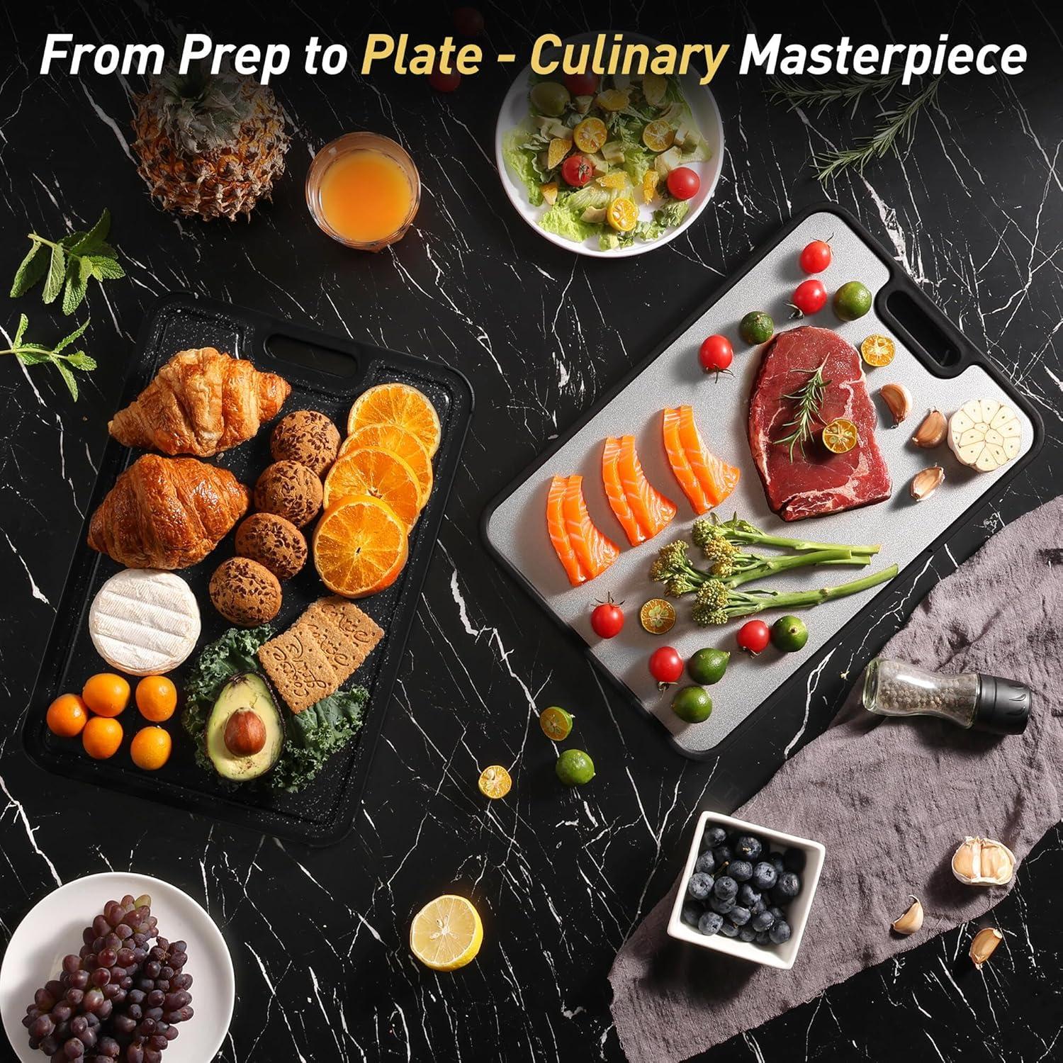 Tabla de Cortar de Titanio Socisen 35.6x24.4cm Doble Cara