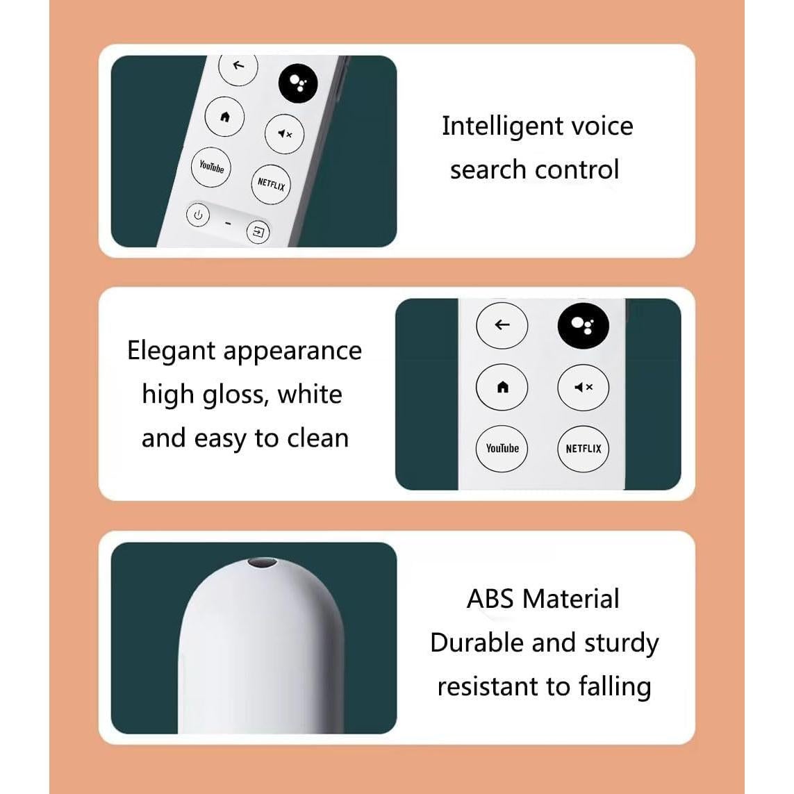 Control Remoto de Reemplazo AIEHM para Chromecast Google TV