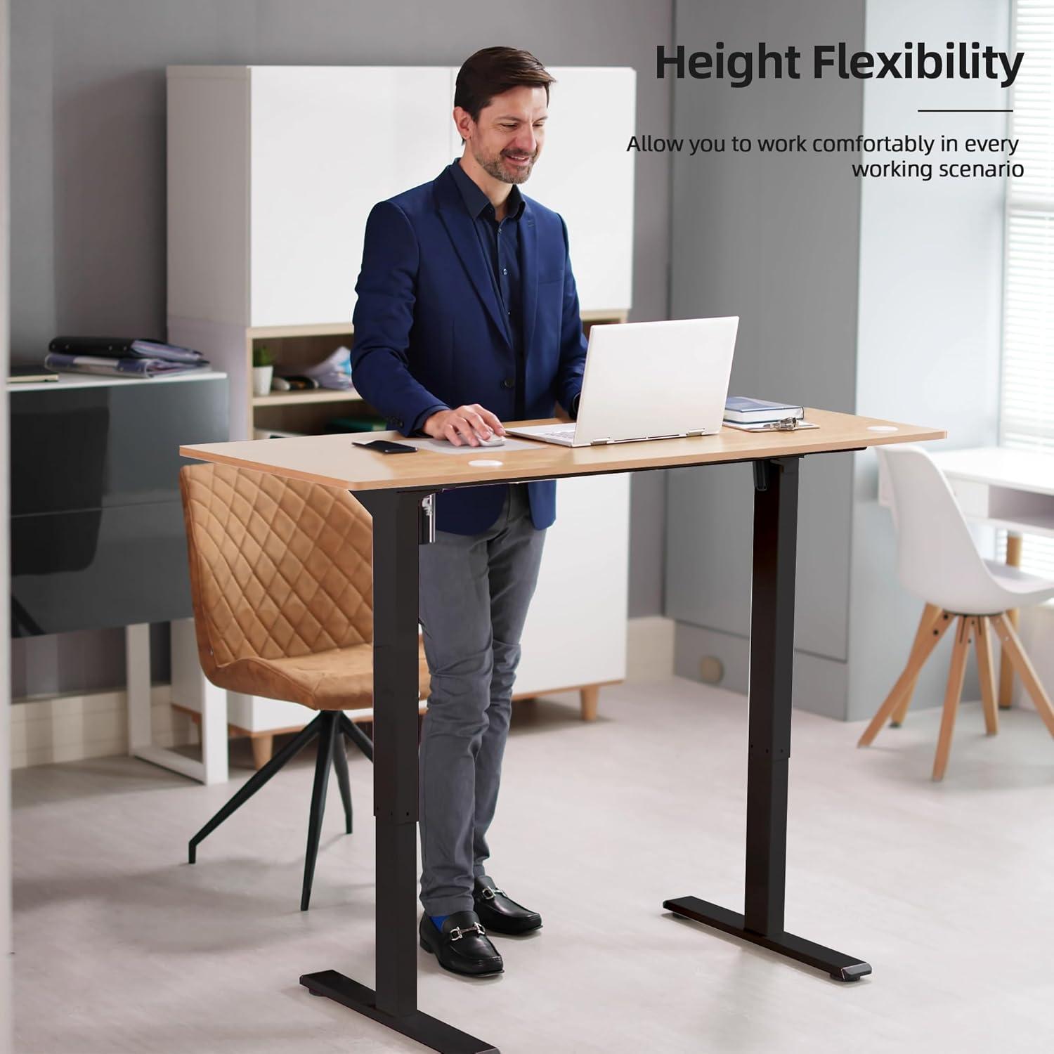 Marco de Escritorio Elevable Eléctrico PiomuDek ED04N Negro 150kg