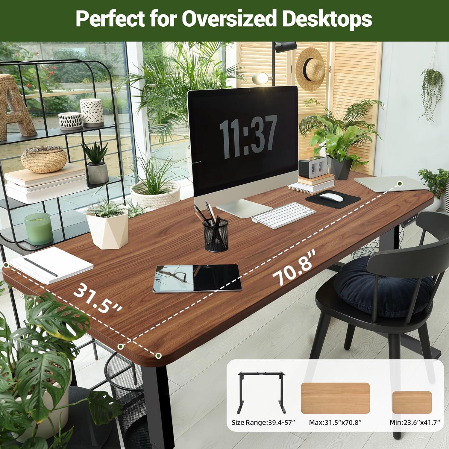 Marco de Escritorio Elevable Eléctrico PiomuDek ED04N Negro 150kg