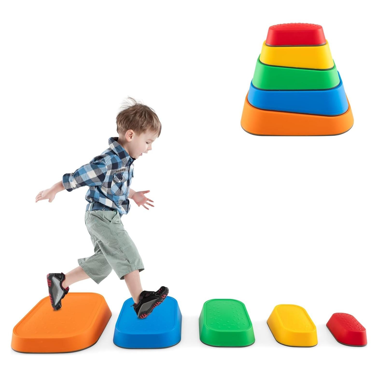 Piedras de Equilibrio Antideslizantes Costzon - 5 Piezas Multicolor