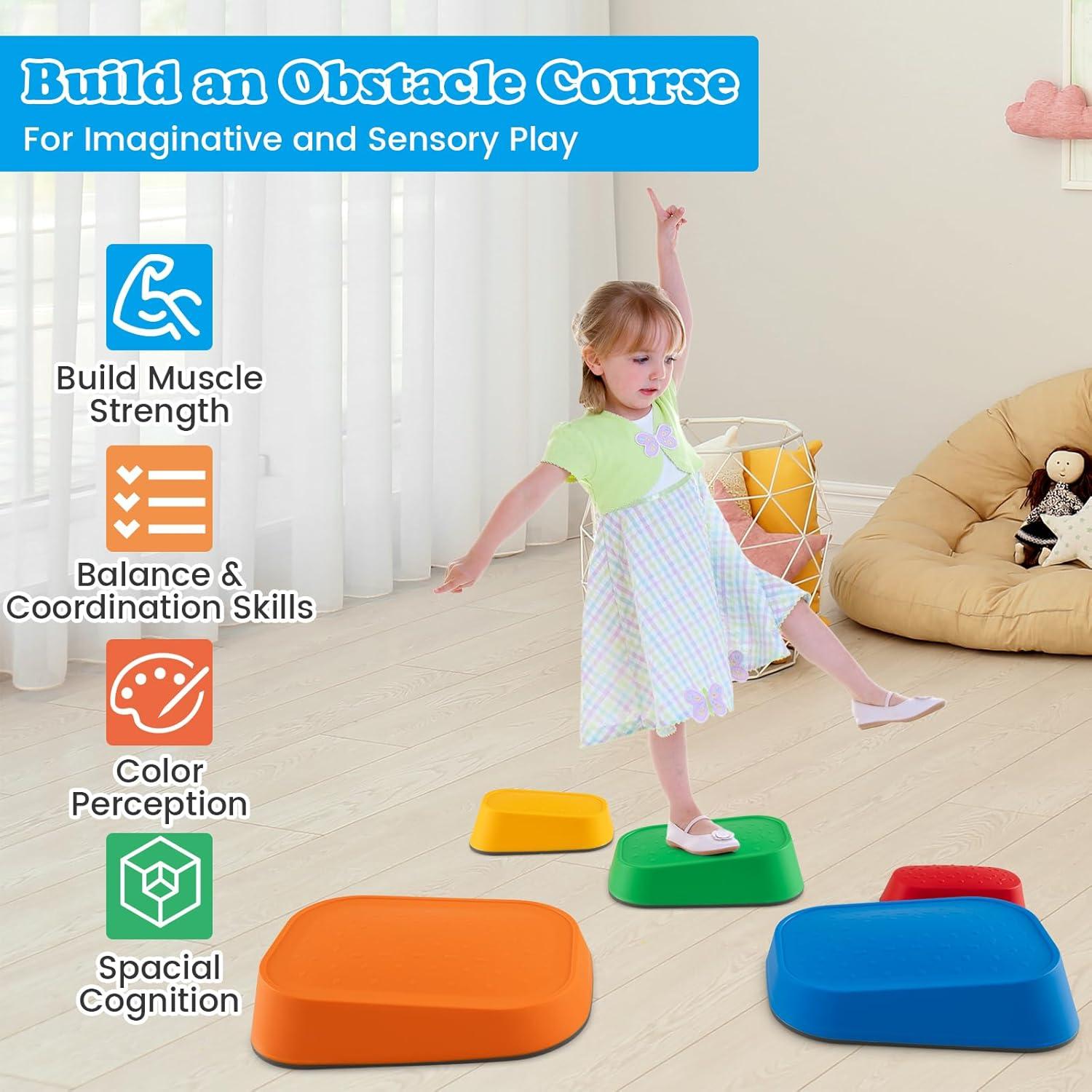 Piedras de Equilibrio Antideslizantes Costzon - 5 Piezas Multicolor