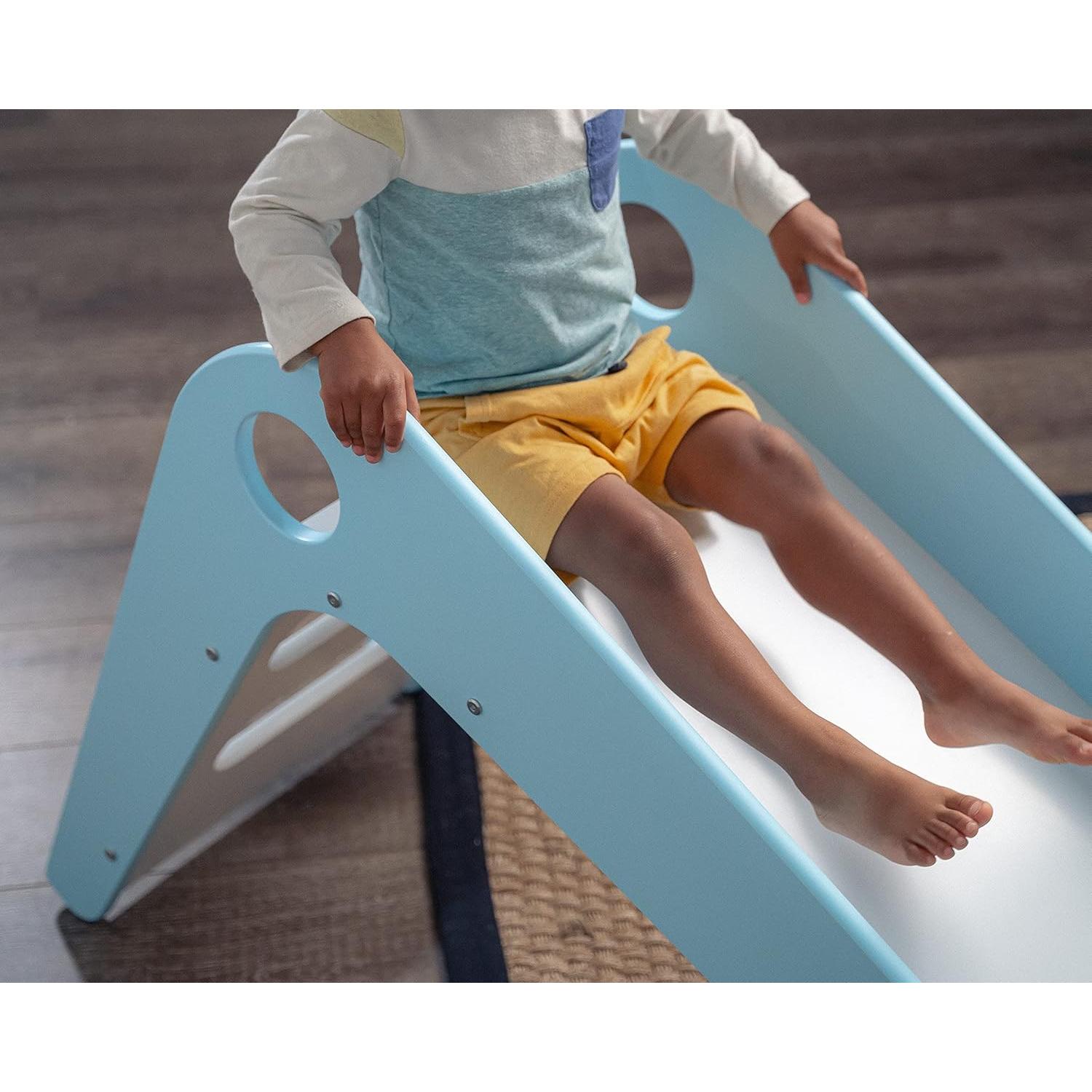 Tobogán de Madera Avenlur Azul para Niños 18 meses a 4 años