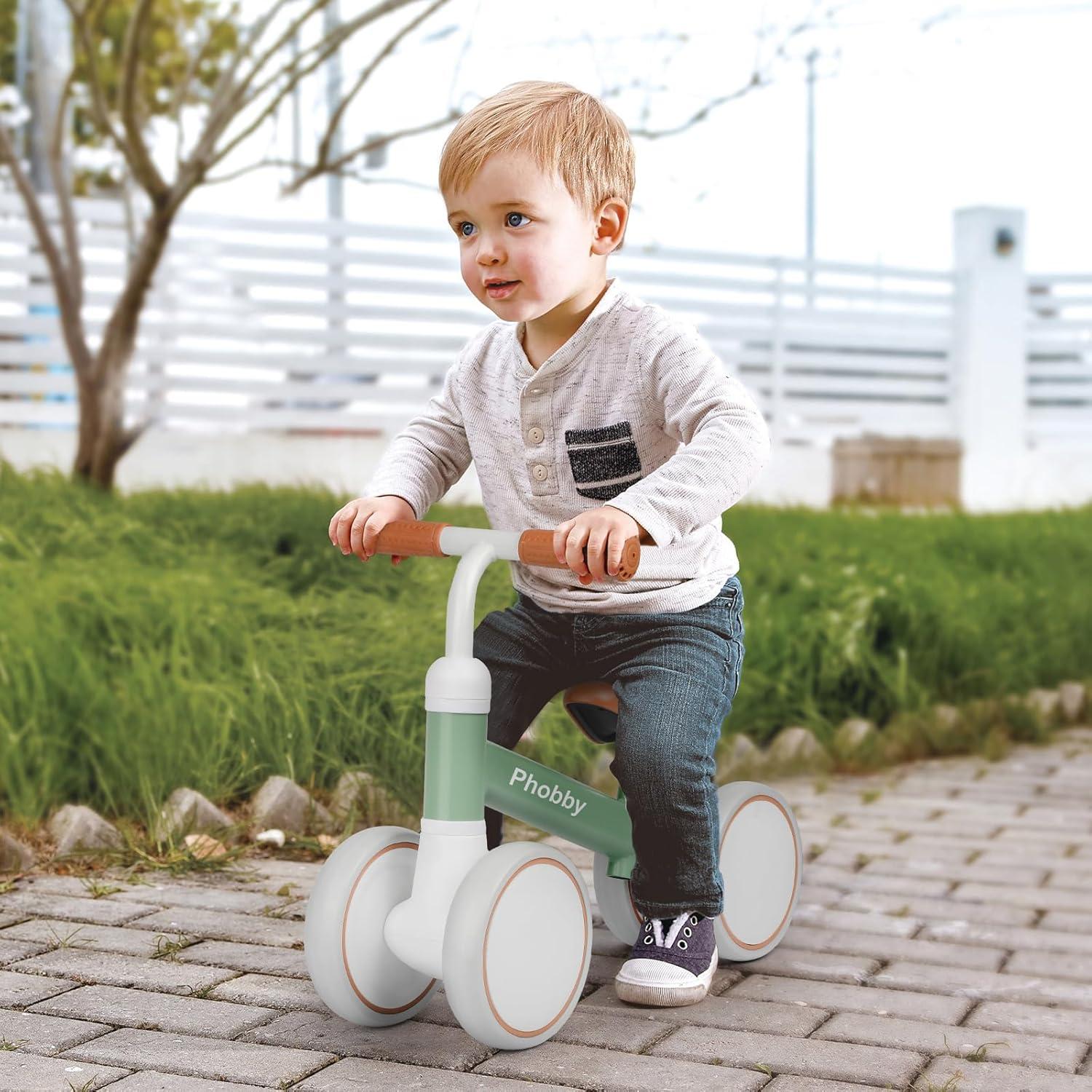 Bicicleta de Equilibrio Phobby para Bebés 1-2 Años Verde