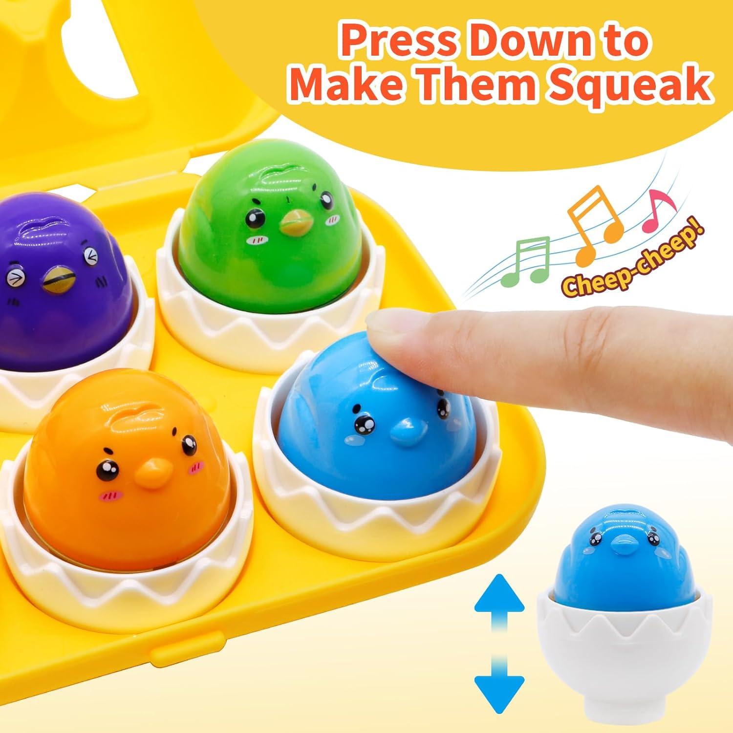 Juguete Educativo MOONTOY Huevos de Clasificación para Niños 1-3 Años