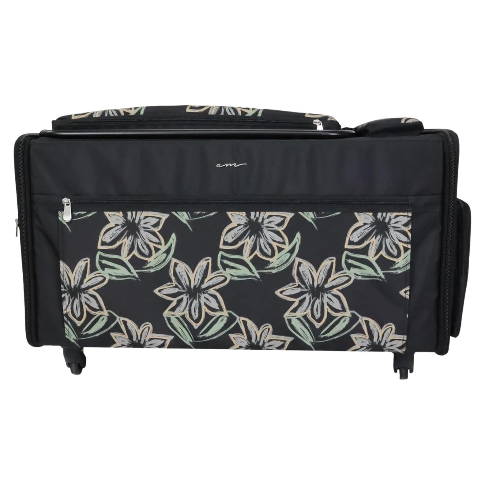 Estuche de Máquina de Coser Todo Mary Jumbo Floral Negro