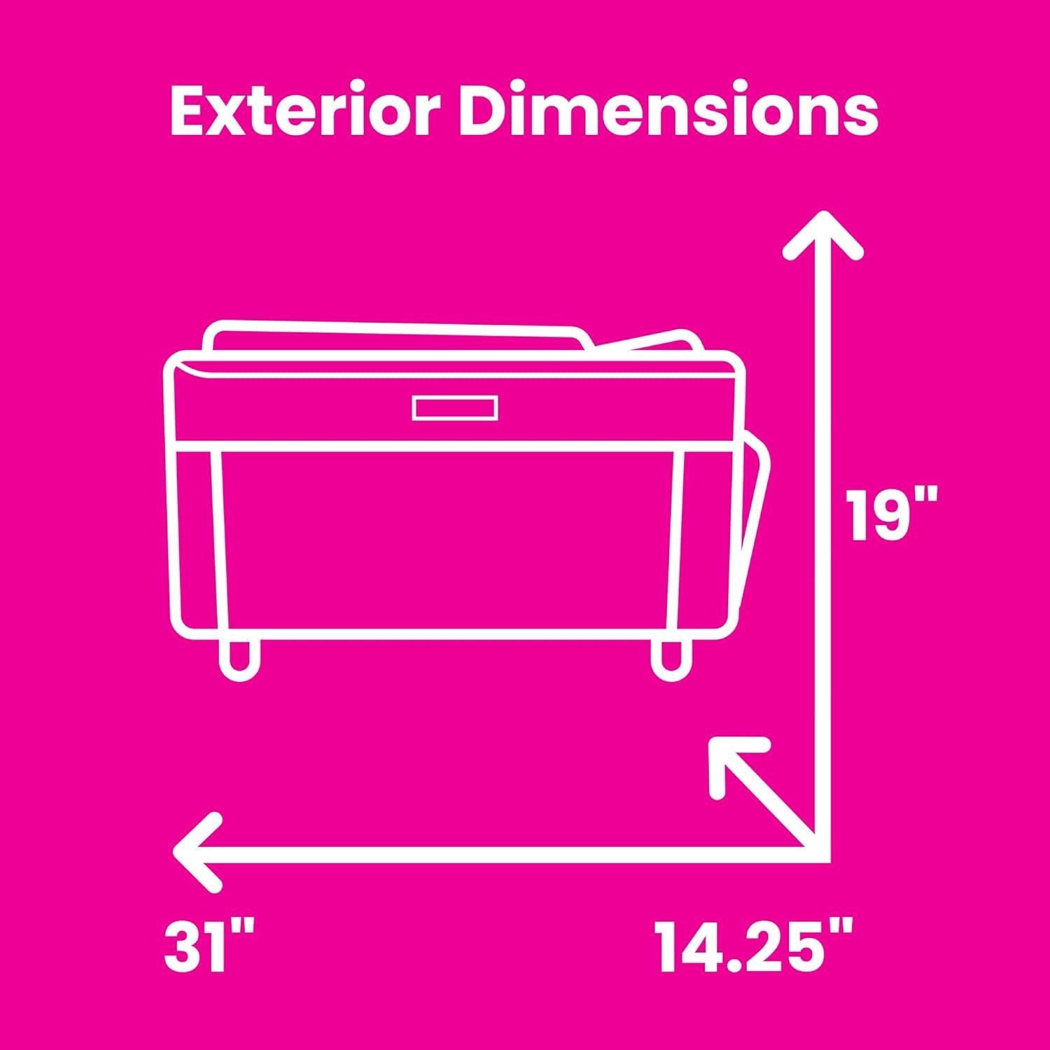 Estuche de Máquina de Coser Todo Mary Jumbo Floral Negro