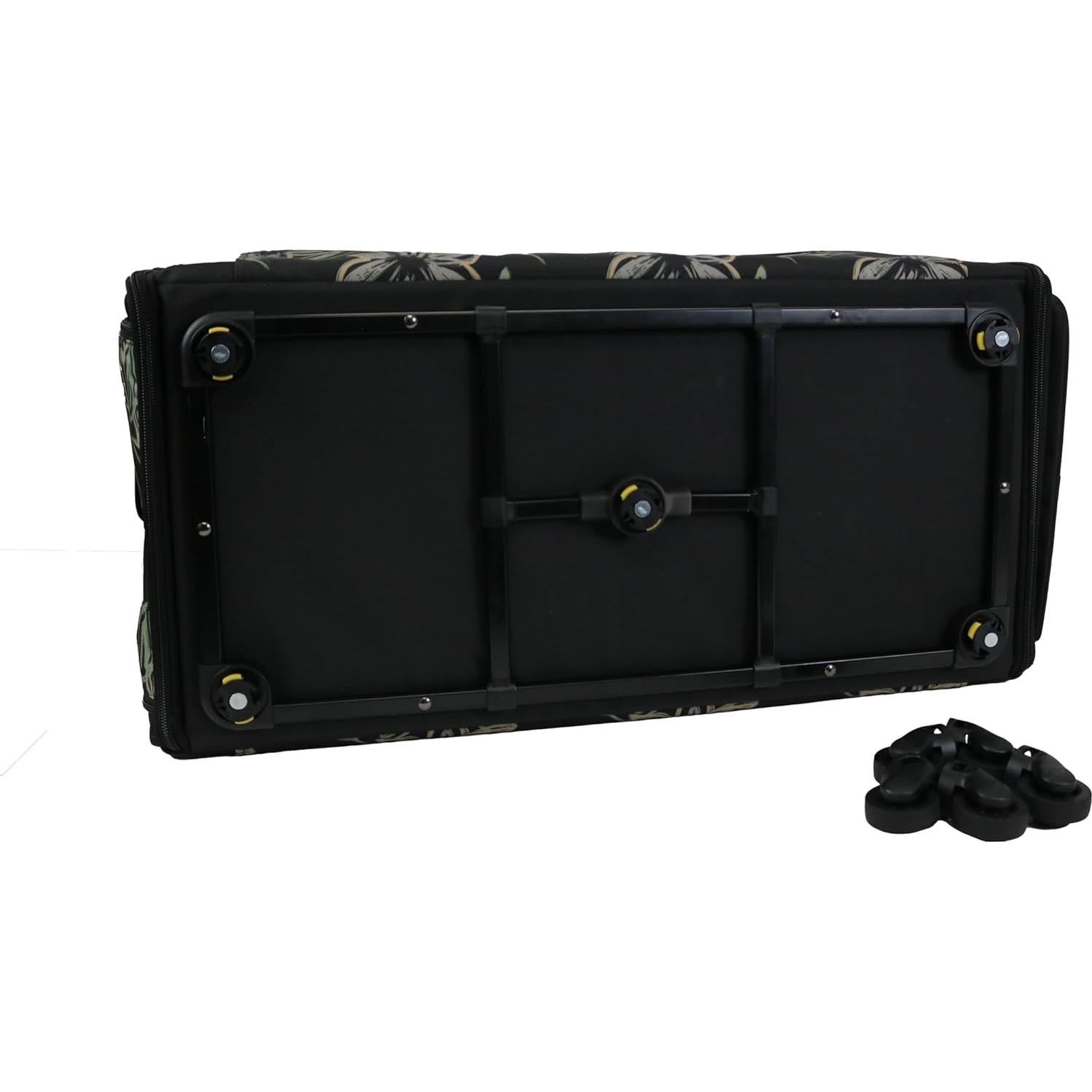 Estuche de Máquina de Coser Todo Mary Jumbo Floral Negro