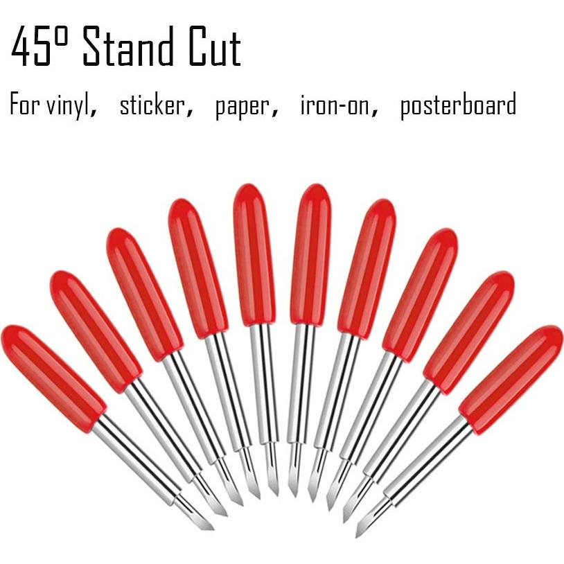 30 Cuchillas de Corte Estándar 45 Grados AUNKZL para Vinilo