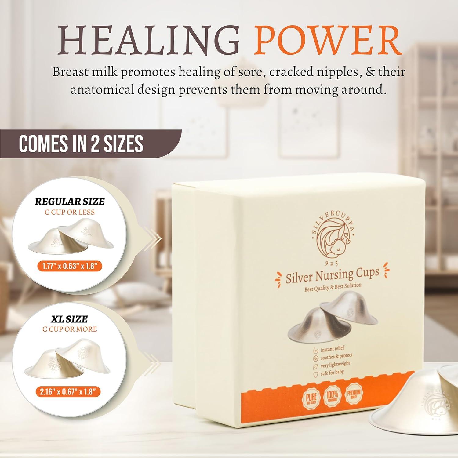 Tazas de lactancia hipoalergénicas Silvercuppa - Plata 925