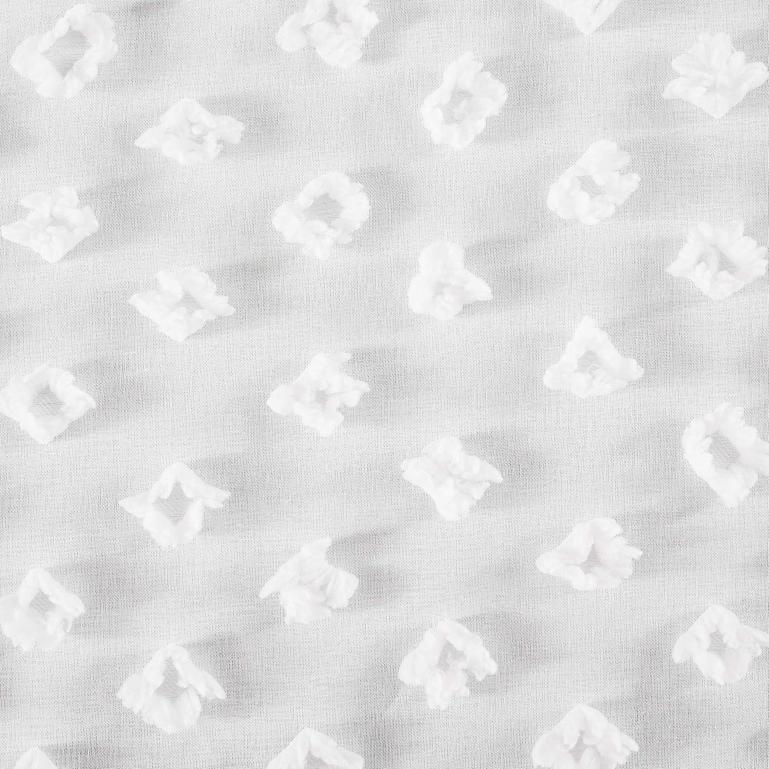 Cortina Plisada Blackout DriftAway 132x213 cm Blanca con Ojetes