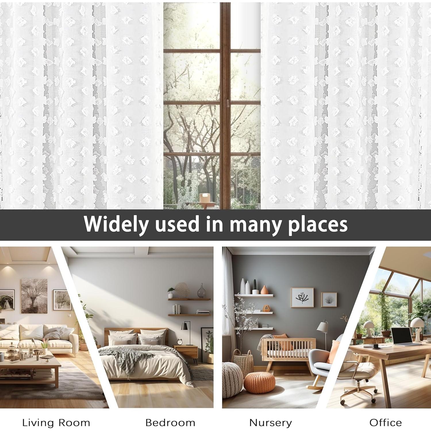 Cortina Plisada Blackout DriftAway 132x213 cm Blanca con Ojetes