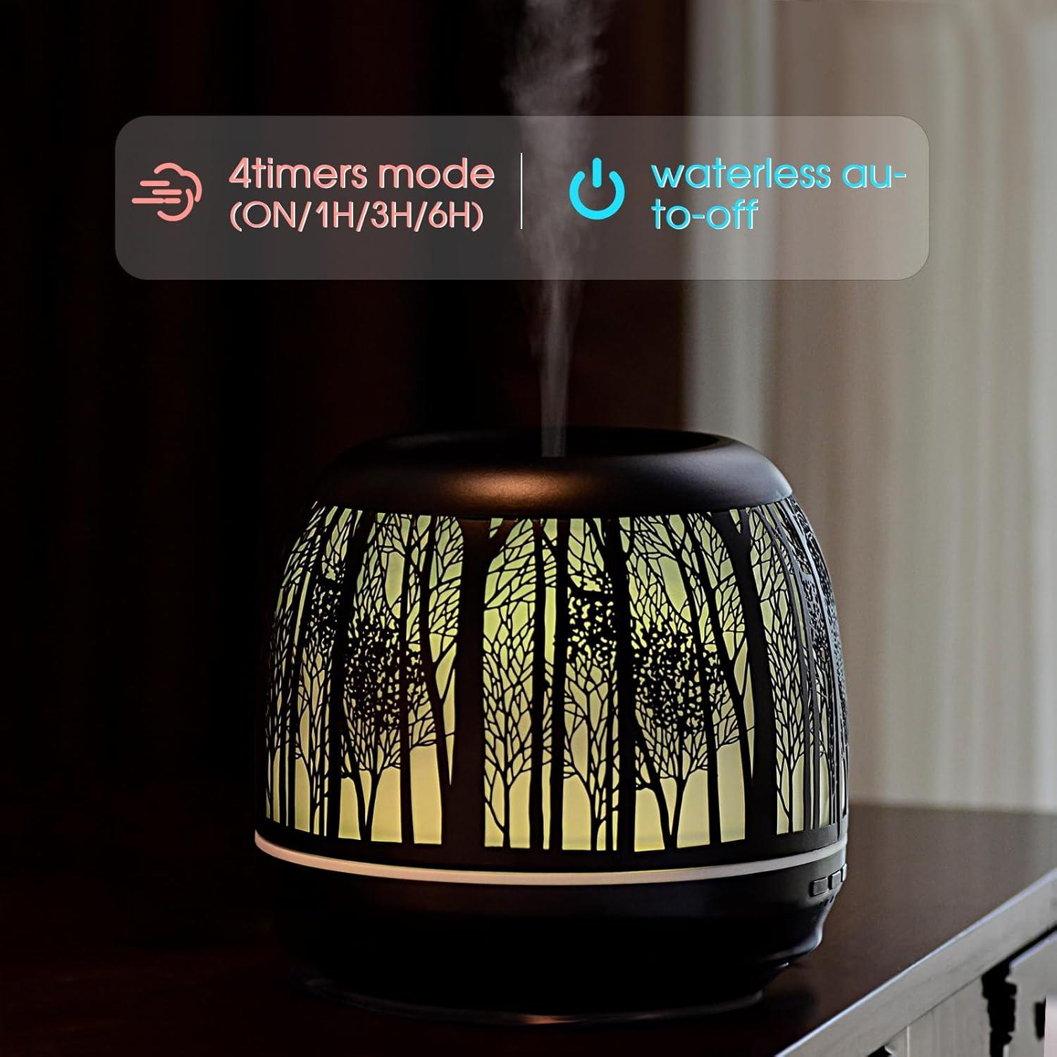 Difusor de Aceite Esencial KAKODA 500ml Ultrasonido Negro