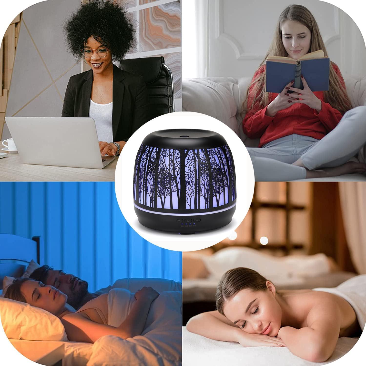 Difusor de Aceite Esencial KAKODA 500ml Ultrasonido Negro