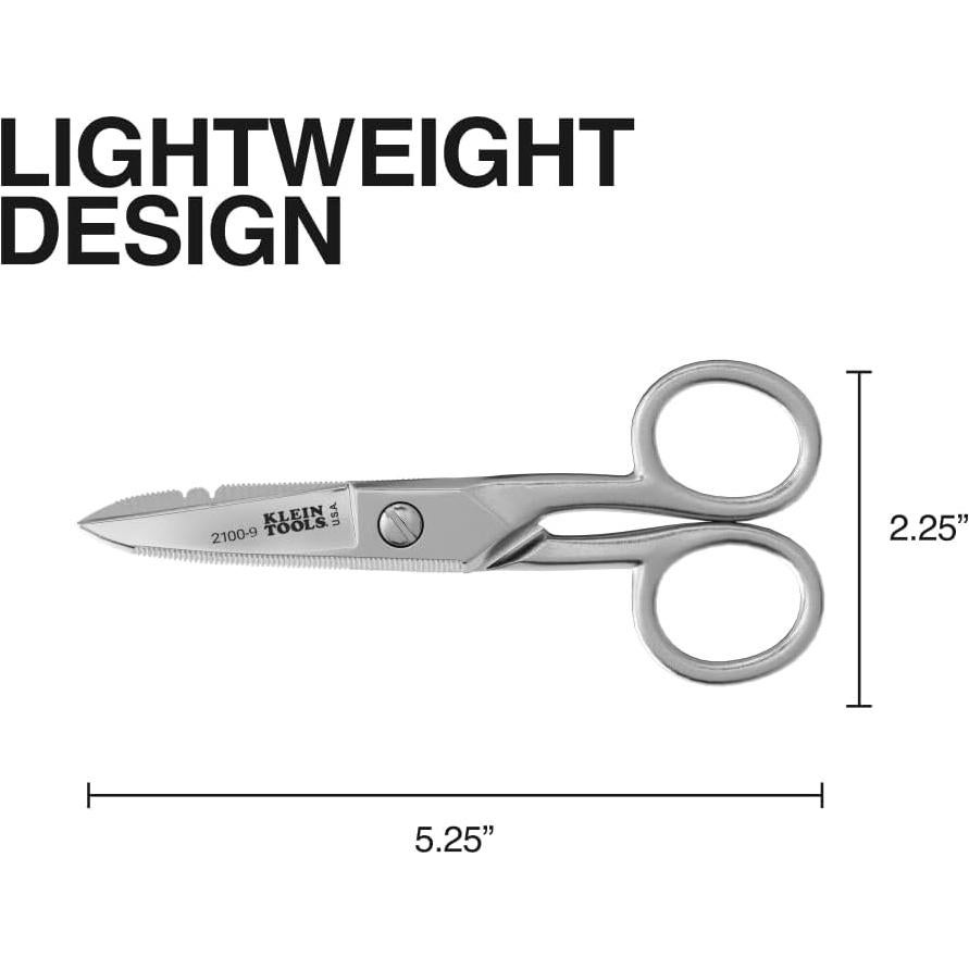 Tijeras de Electricista Klein Tools 2100-9 Acero Inoxidable 13.34 cm