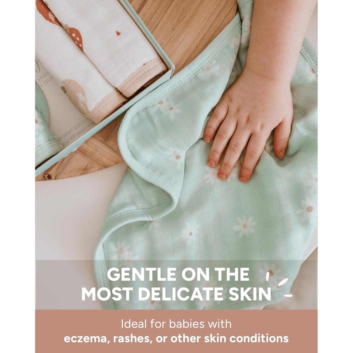 Toallitas de Baño Orgánicas Nightingale 30x30 cm - Paquete de 6