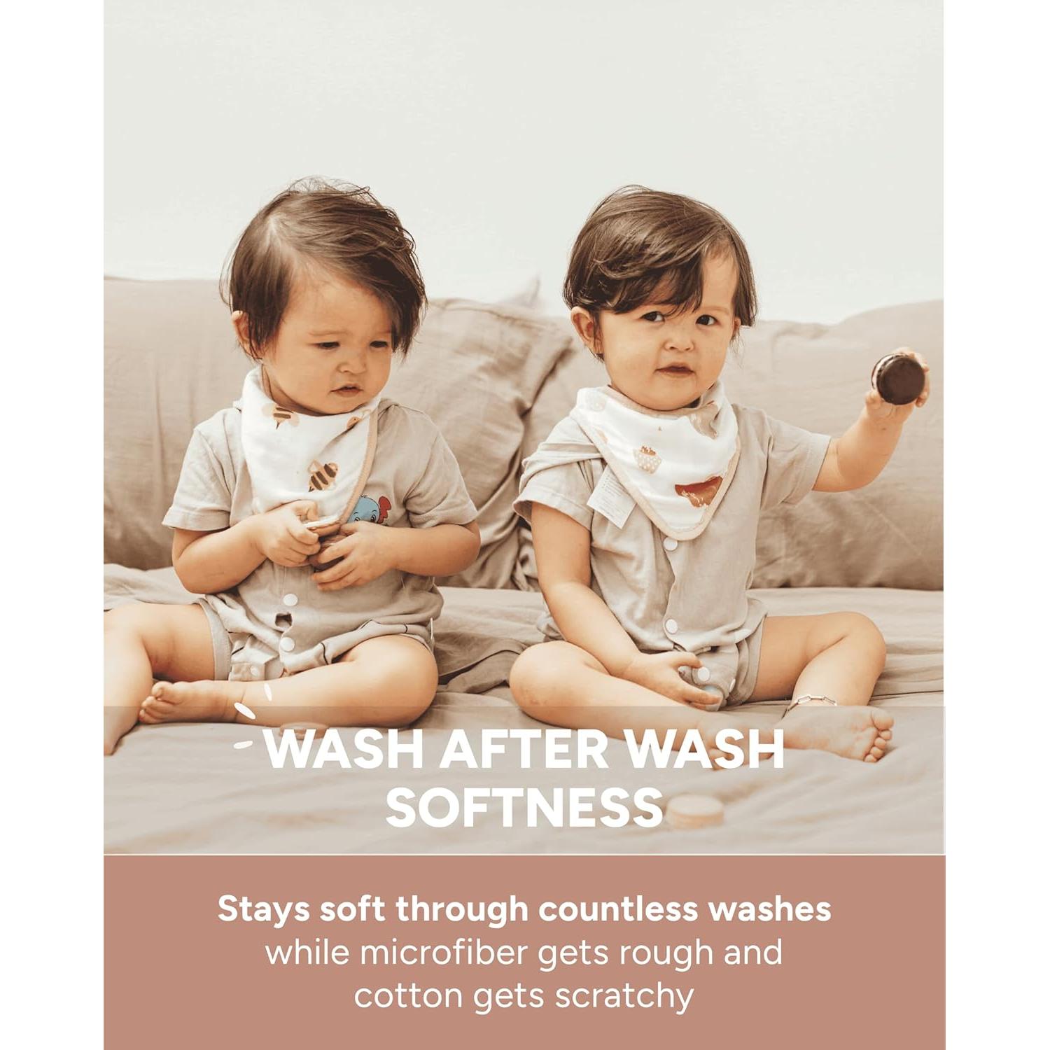 Toallitas de Baño Orgánicas Nightingale 30x30 cm - Paquete de 6