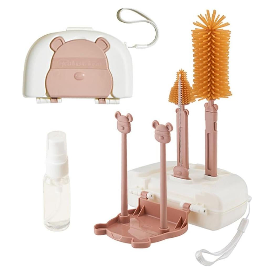 Kit de Limpieza y Estante de Secado para Biberones EMTSEB