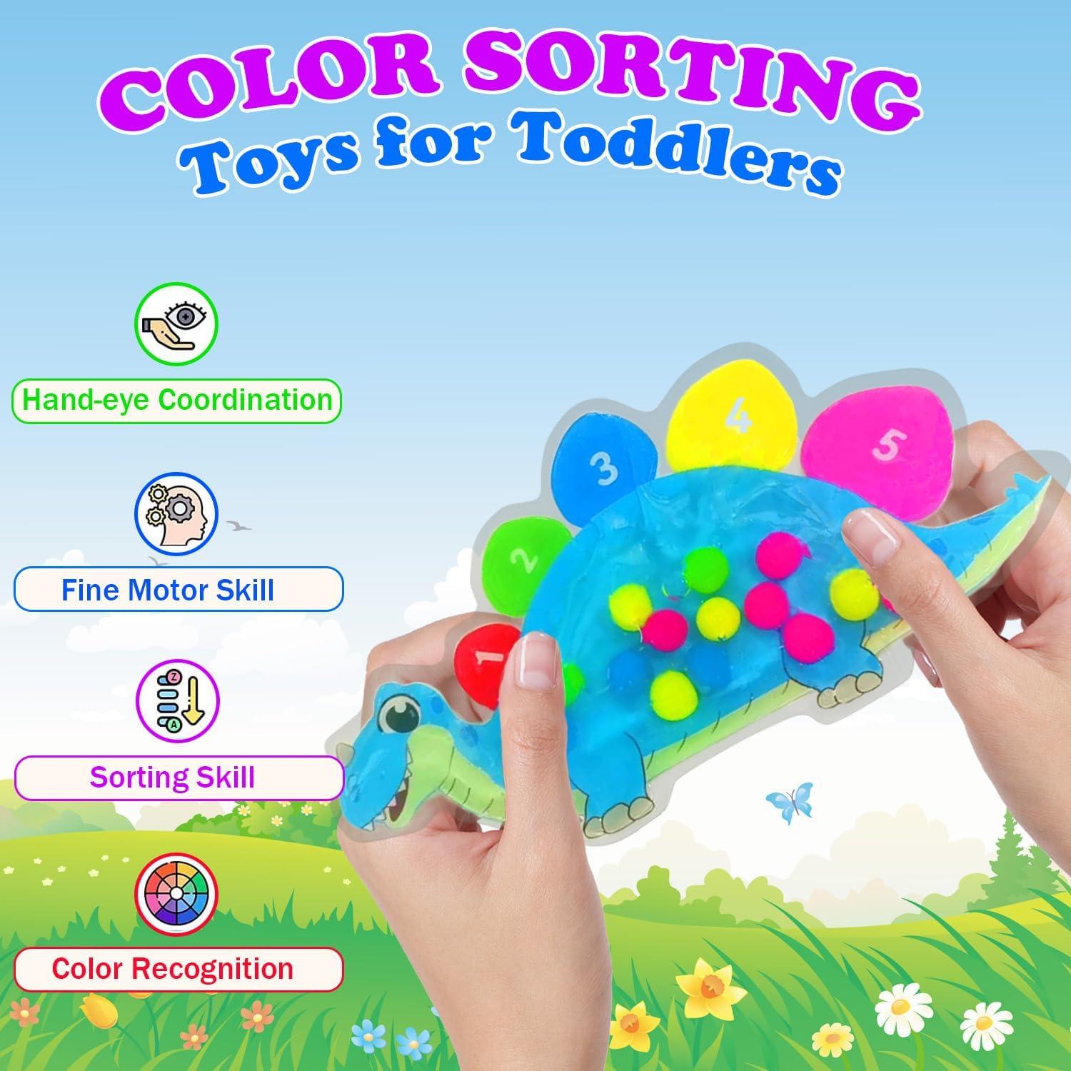 Juguete Educativo de Clasificación de Colores GYXL Dinosaurio