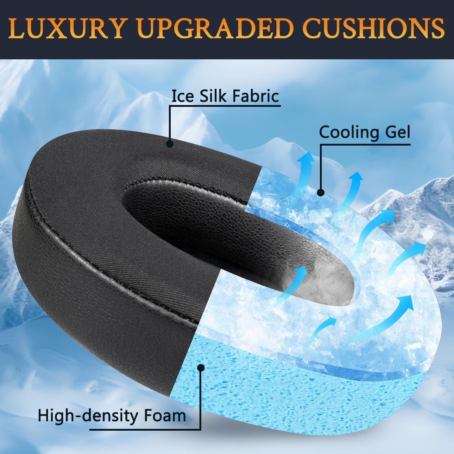 Almohadillas de Reemplazo SOULWIT Gel Refrigerante para Auriculares Steelseries Arctis Nova Pro