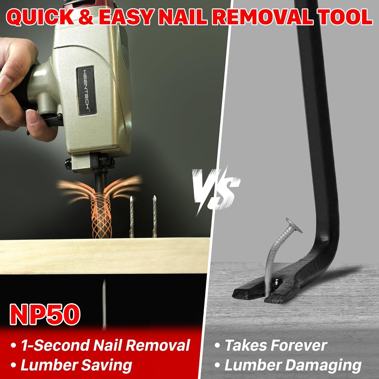 Removedor de Clavos Neumático KEENTECH KT-NP50B 9-16 Gauge