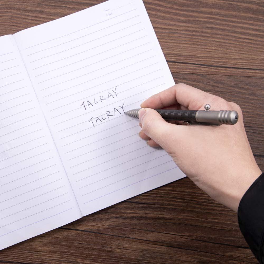 Bolígrafo Táctico TACRAY de Titanio y Carbono EDC Gris