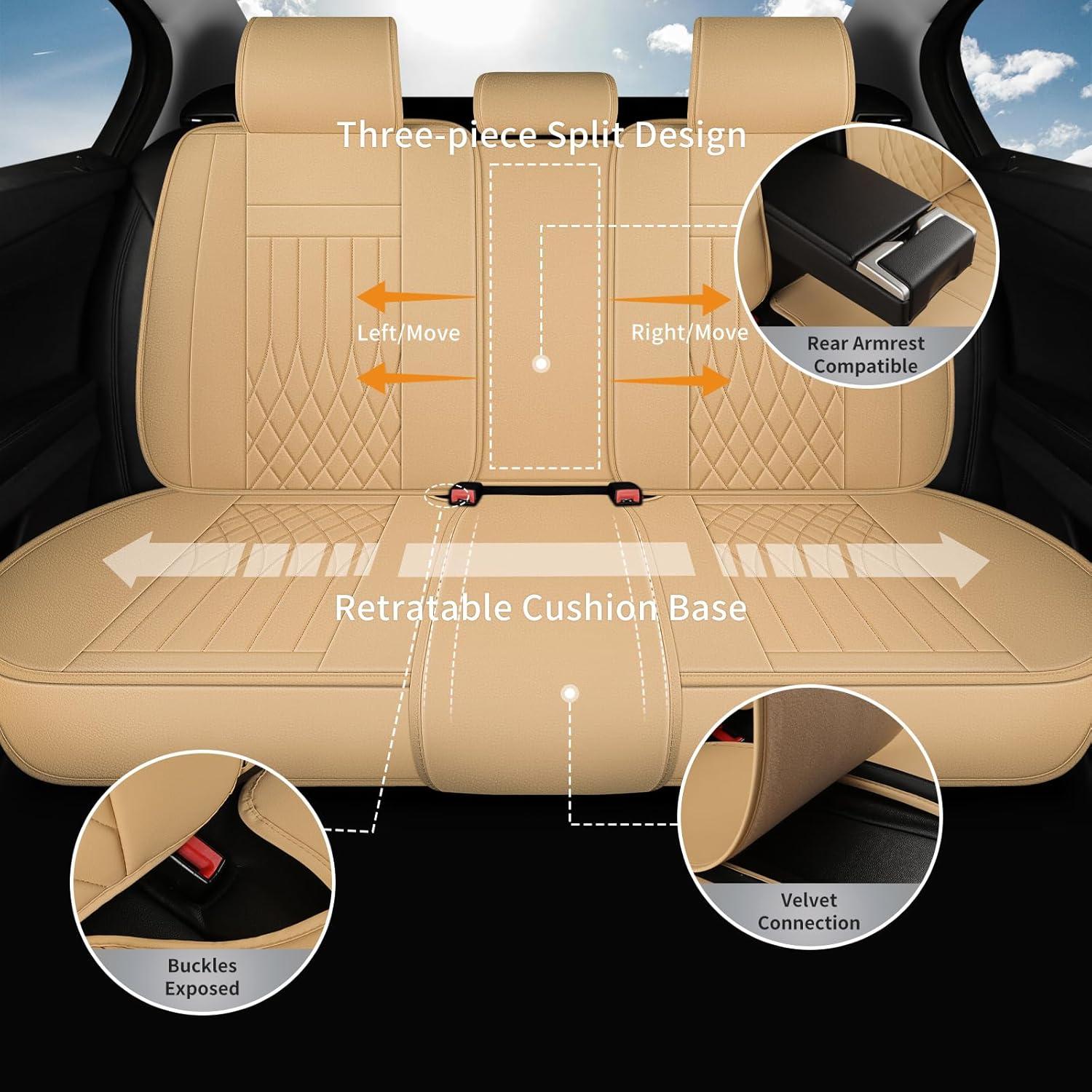 Cubiertas de Asientos de Coche FaiFani Juego Completo Beige