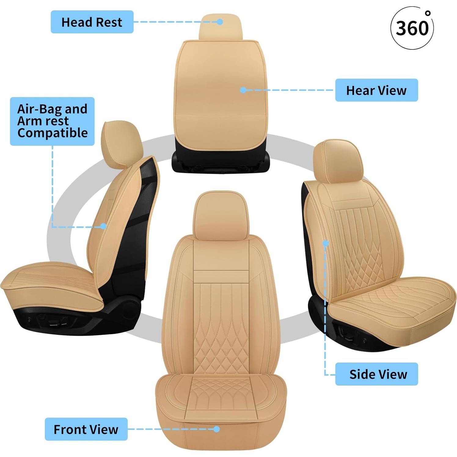 Cubiertas de Asientos de Coche FaiFani Juego Completo Beige