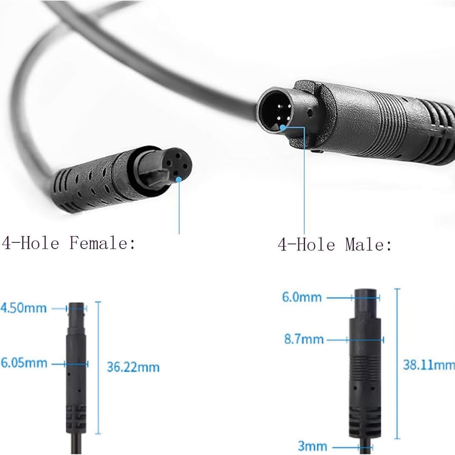 Divisores de Cables de Extensión 4PCS Leiboow 1-2 Vías