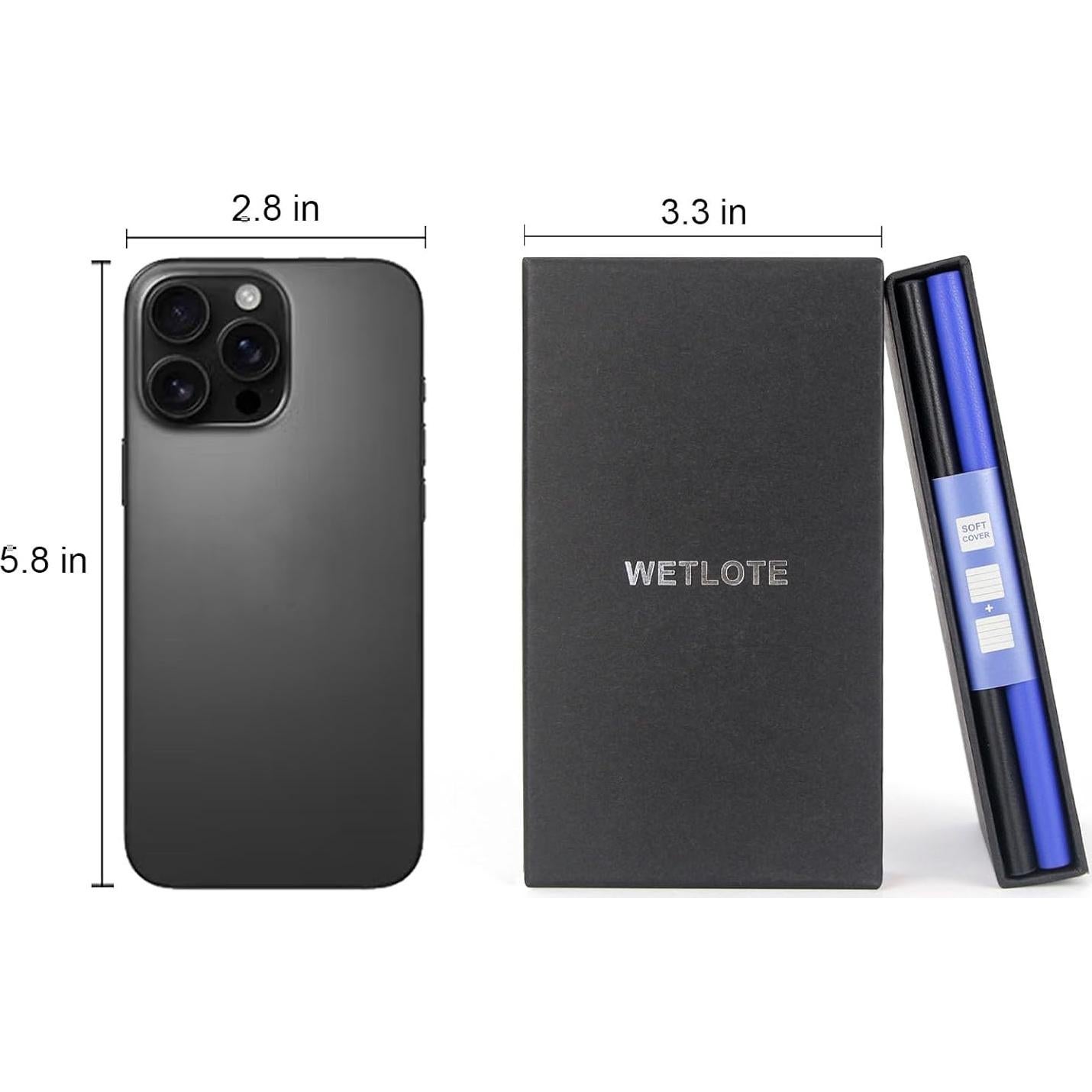 Cuadernos de bolsillo A6 WETLOTE 2 paquetes 112 páginas