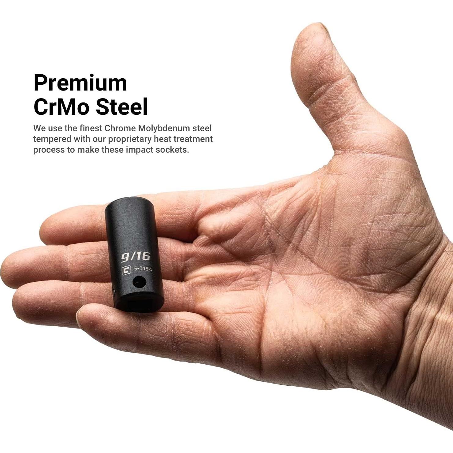 Juego de Enchufes de Impacto 3/8" Capri Tools 36 Piezas SAE