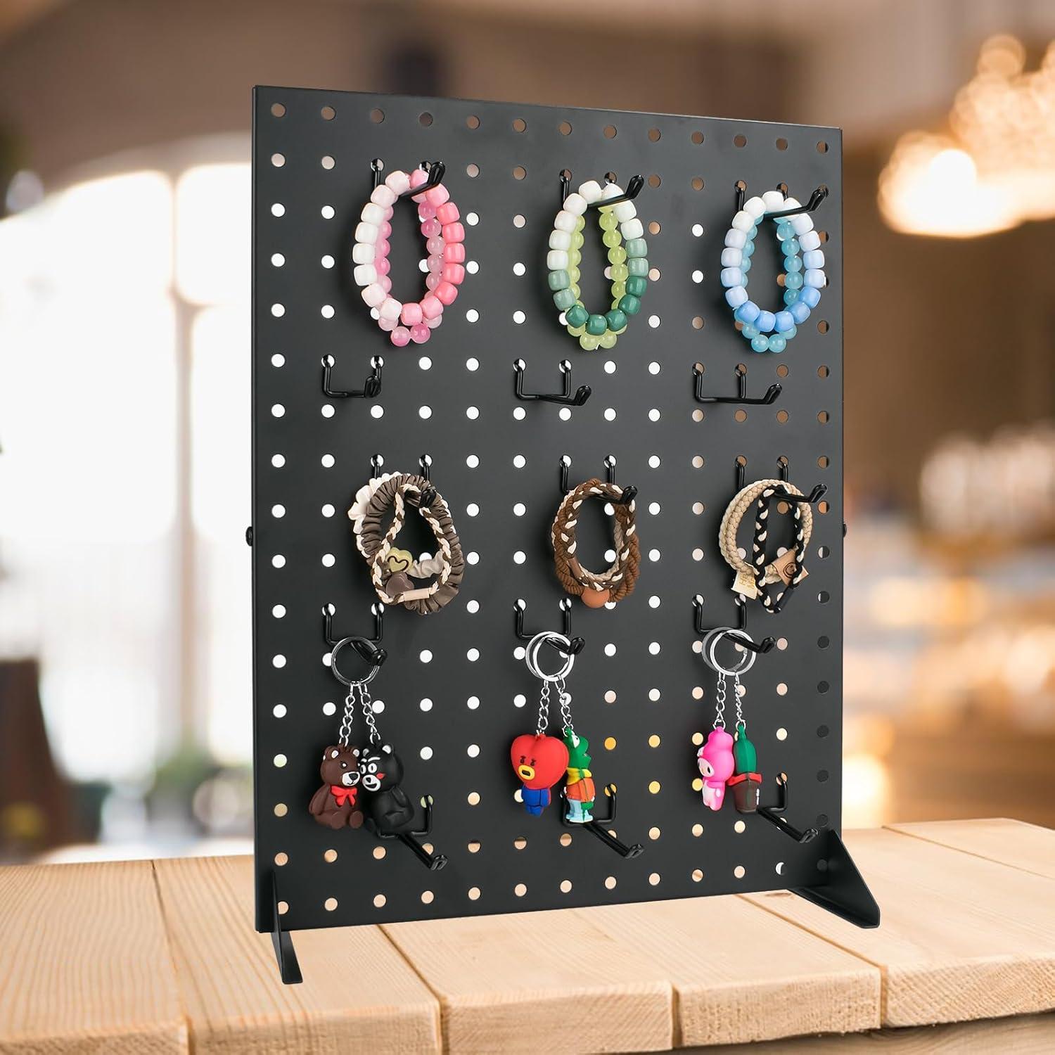 Soporte de Exhibición de Pegboard VACONICO Negro 43.2x33 cm