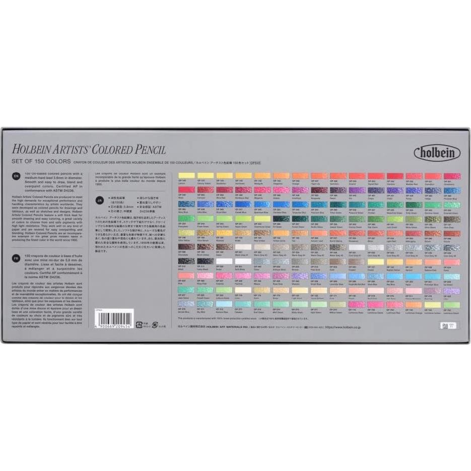 Lápices de Color Artista Holbein 150 Colores OP945