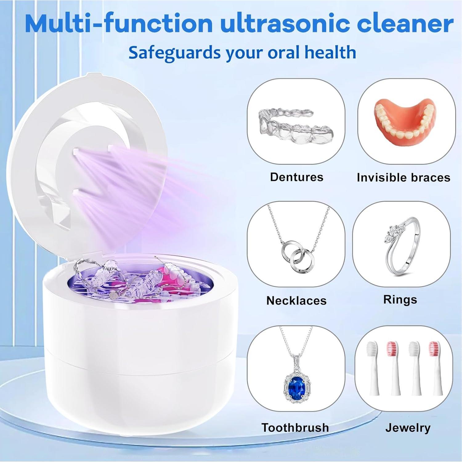 Limpiador Ultrasónico de Joyas CALEKISETY 0.53kg 16.1x13.3cm