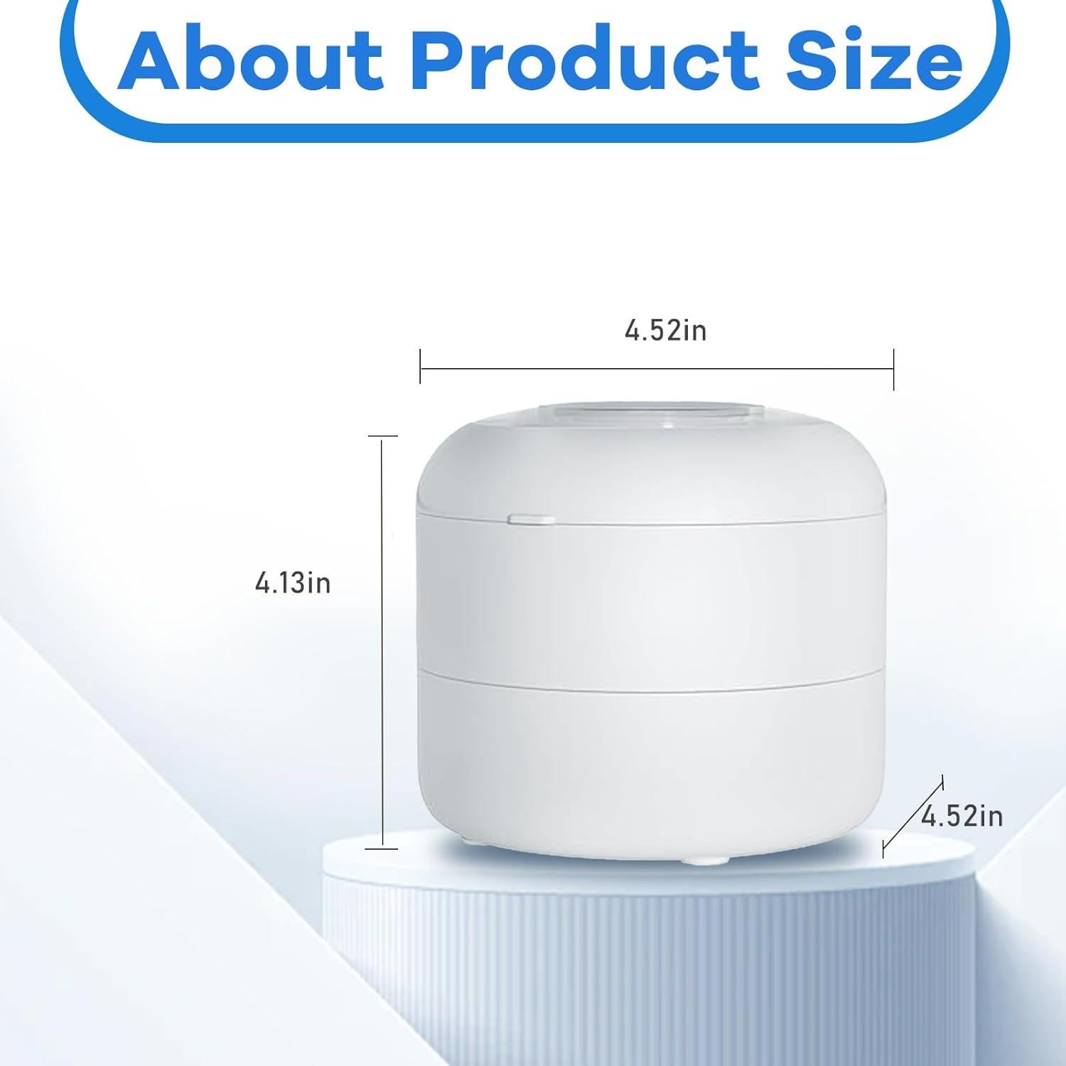 Limpiador Ultrasónico de Joyas CALEKISETY 0.53kg 16.1x13.3cm