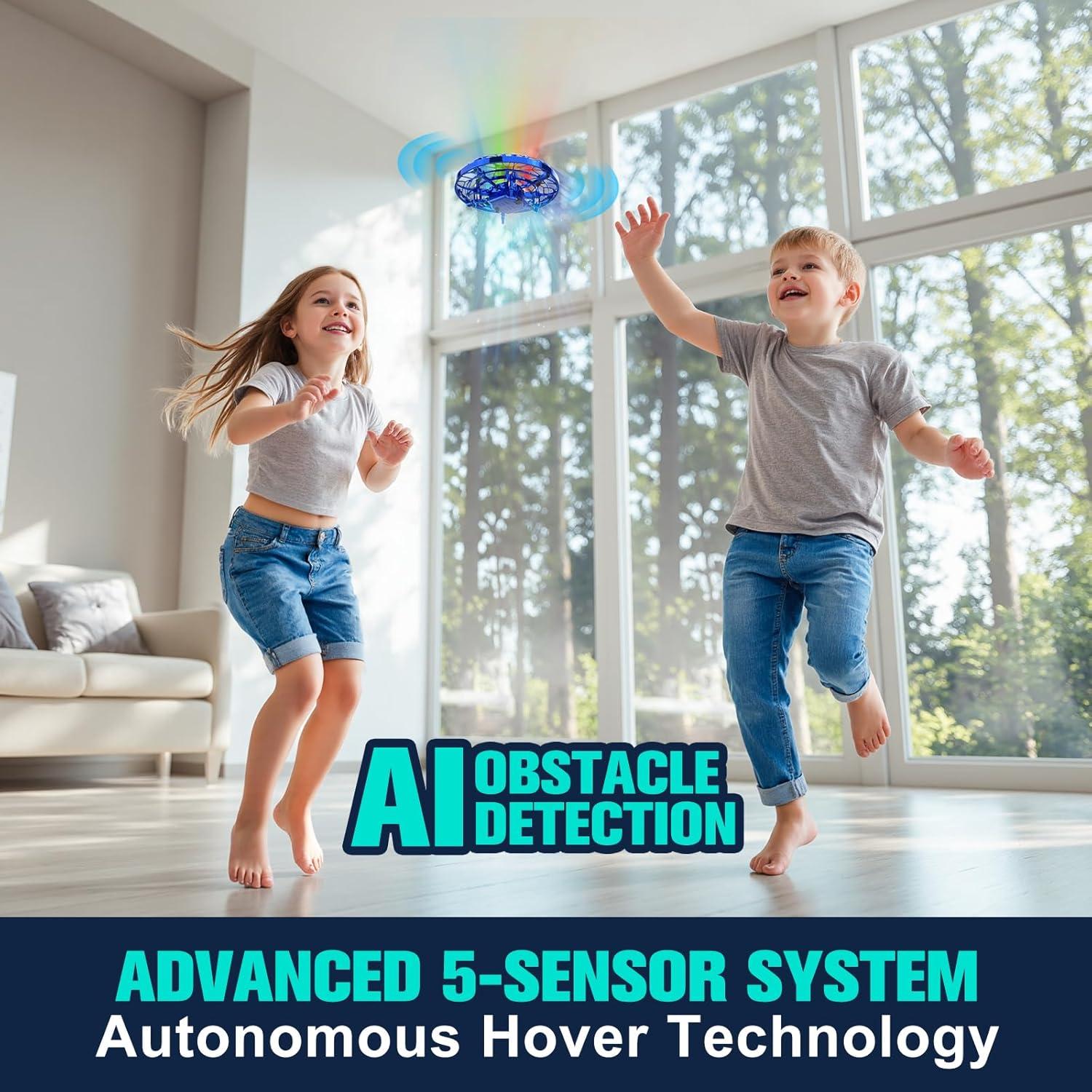 Dron Juguete Fynhvi TXD-3SD Azul con Sensor de Movimiento