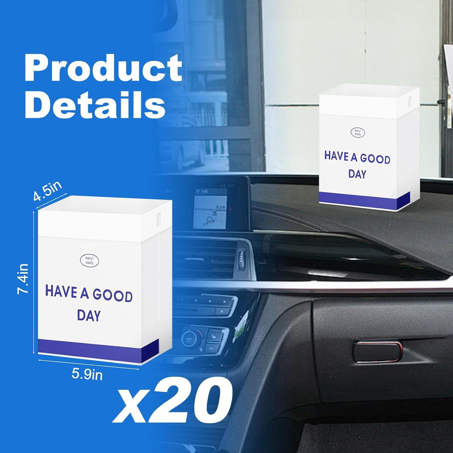 20 Bolsas de Basura Desechables Etenpo para Auto Impermeables