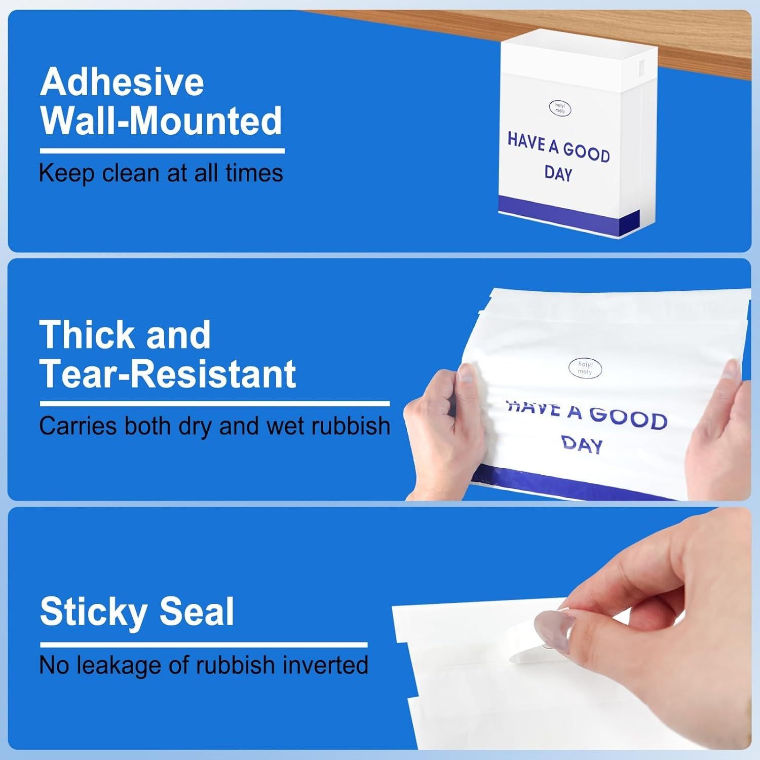 20 Bolsas de Basura Desechables Etenpo para Auto Impermeables