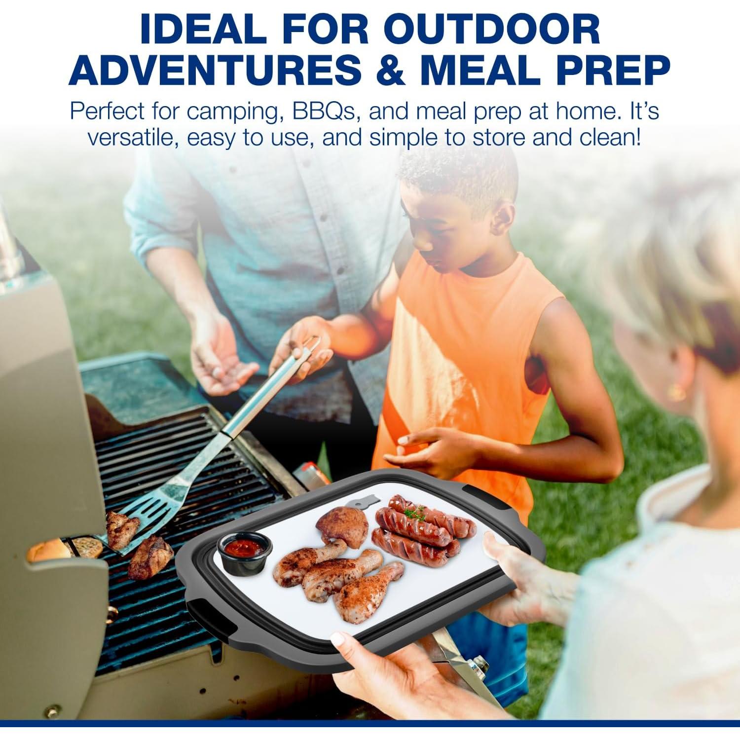 Paquete de 2 Tinas de BBQ Plegables COSPARX 48.3x35.6cm