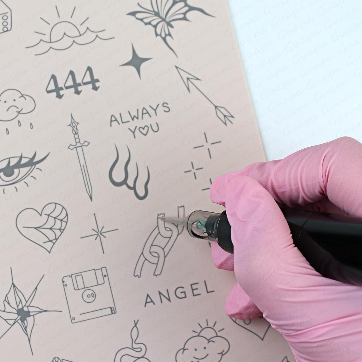 Almohadilla de Práctica de Tatuaje Guapa Piel Silicona Doble Cara